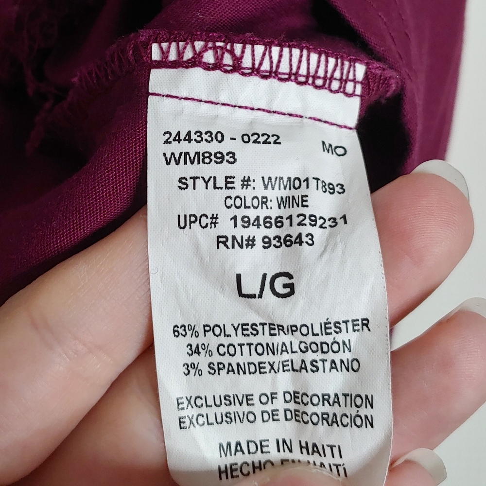 Scrubstar Premium Scrubwear Purple Short Medical Sleeve Scrubs Shirt Size Large - Picture 16 of 16
